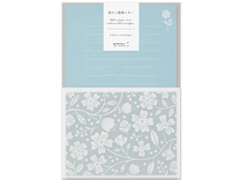 Light Blue Flowers, Letter Stationery Set