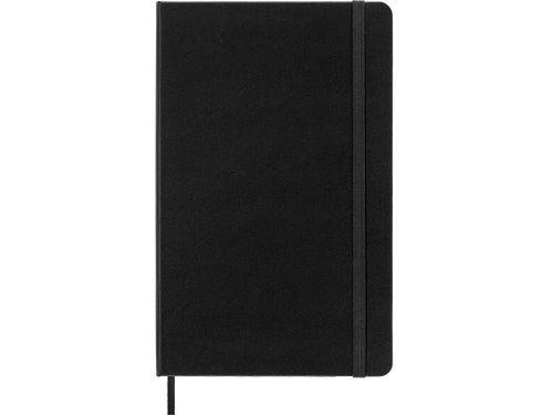 Large Hard Cover Square Notebook, Black