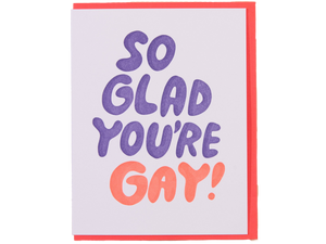 So Glad You're Gay, Single Card