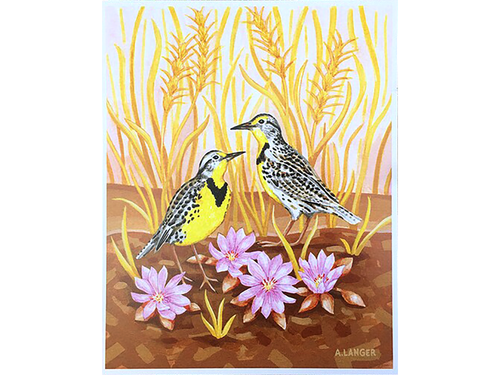 Meadowlarks Art Print, 8x10
