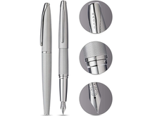 ATX Fountain Pen, Sandblasted Titanium Gray, Medium Nib
