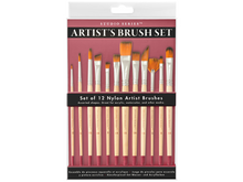 Artist's Paintbrush Set, 12 Brushes