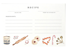 Christmas Baking Recipe Cards