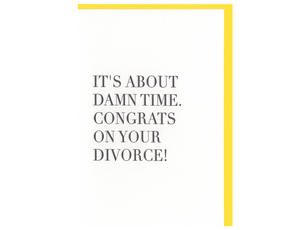 Divorce Congrats, Single Card