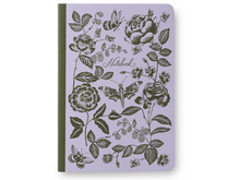 Assorted Set of 3 English Rose Notebooks