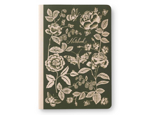 Assorted Set of 3 English Rose Notebooks
