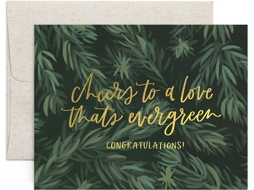 Evergreen Wedding, Single Card