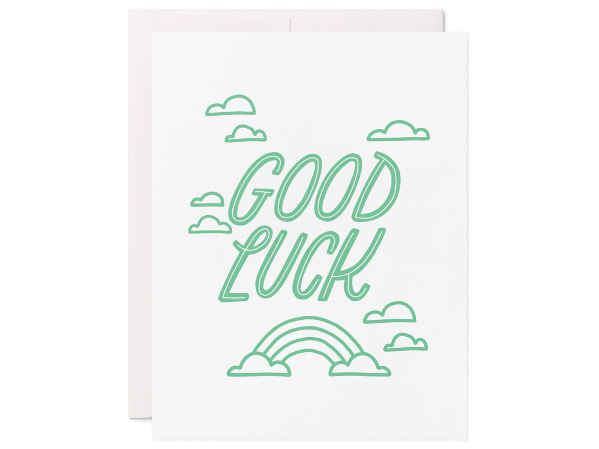 Good Luck Single Card Noteworthy Paper And Press 0089