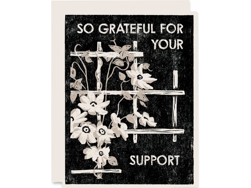 So Grateful For Your Support, Single Card