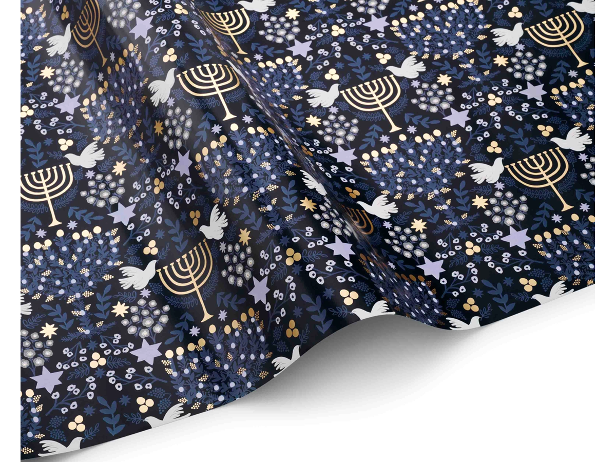 Laurel Menorah Gift Wrapping Roll Noteworthy Paper & Press