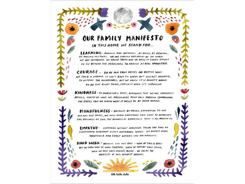 Family Manifesto, Art Print