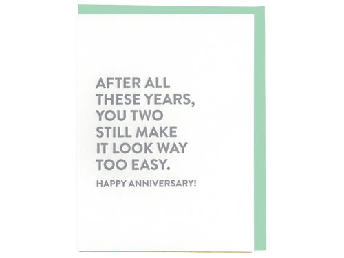 Make It Look Easy Anniversary, Single Card