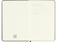 Pocket Soft Cover Plain Notebook, Black