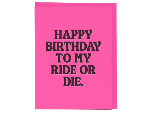 Ride or Die Birthday, Single Card