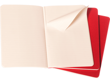 Set of 3 Pocket Cahier Plain Journals, Cranberry