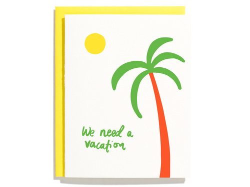 We Need A Vacation, Single Card