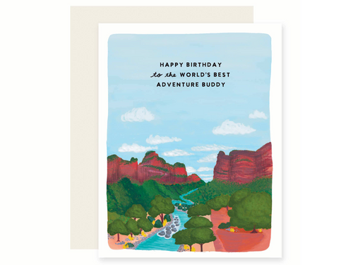 Adventure Buddy Birthday, Single Card