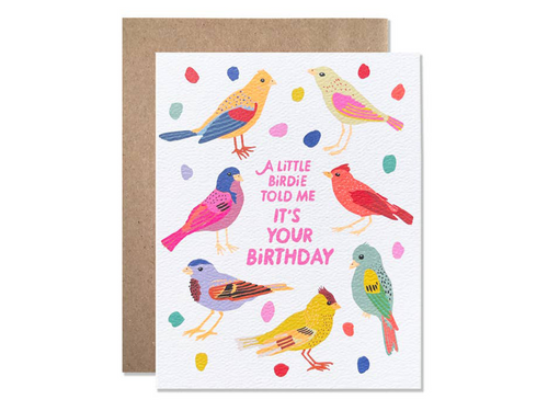 Birthday Birdies, Single Card