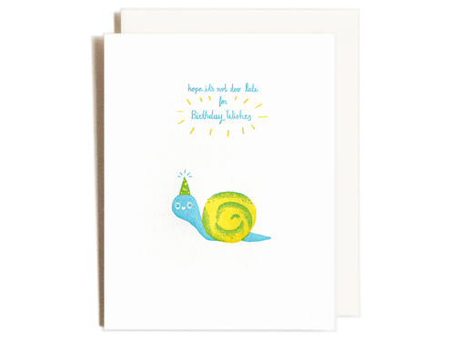 Birthday Snail, Single Card