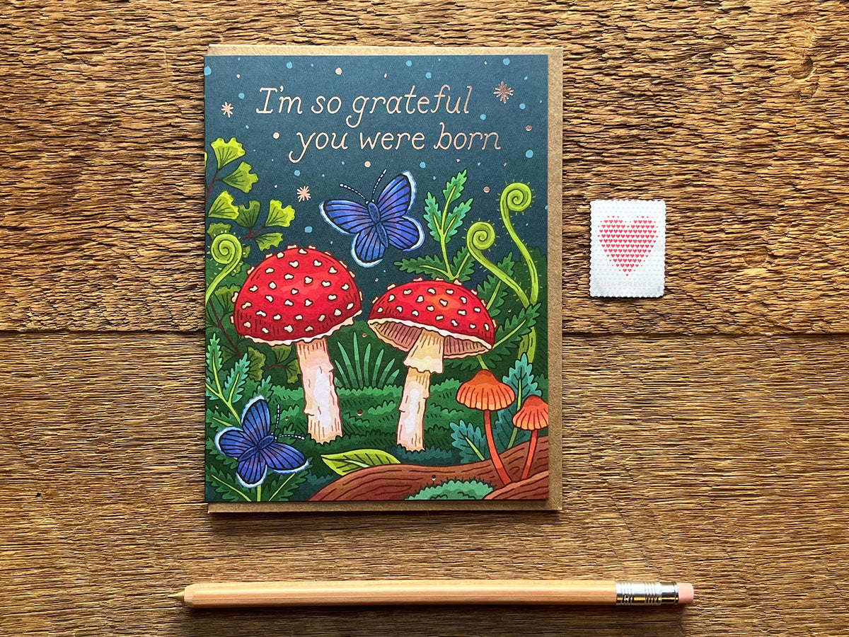 Birthday Mushrooms Greeting Card Noteworthy Paper And Press 6990