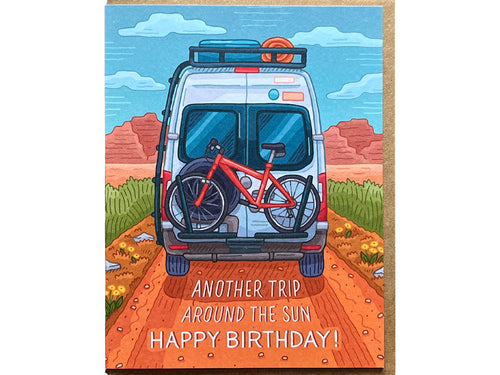 Birthday Van Trip Greeting Card