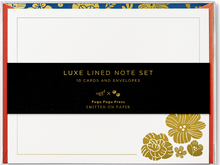 Luxe Lined Notecards, Set of 10