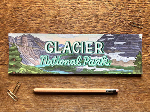 Glacier Bumper Sticker