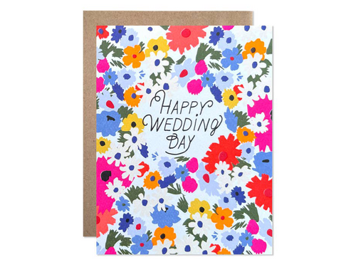 Happy Wedding Day Marthas Garden, Single Card