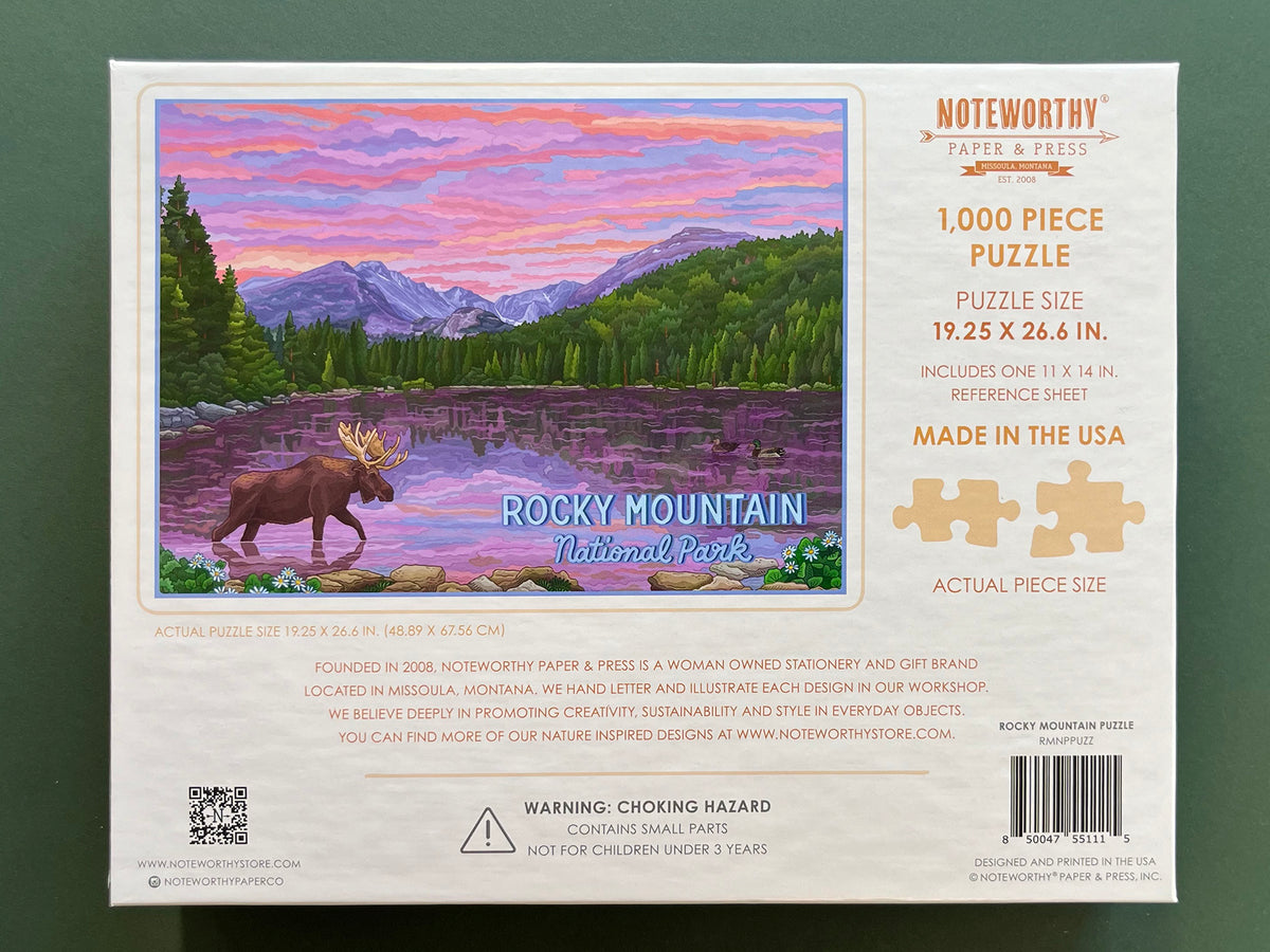 Rocky Mountain National Park Puzzle – Noteworthy Paper & Press