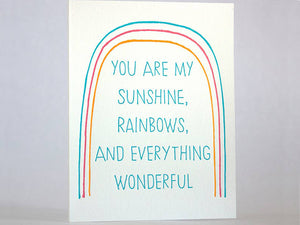Sunshine and Rainbows, Single Card