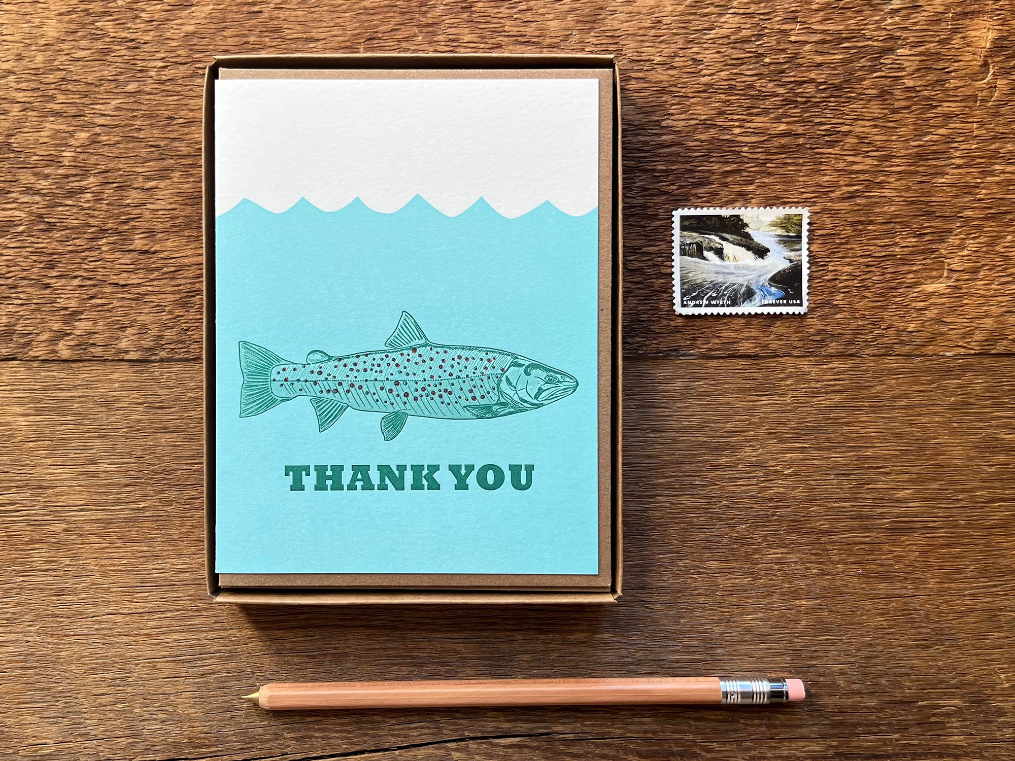 Trout Thank You Greeting Card – Noteworthy Paper & Press
