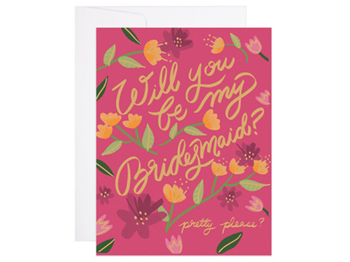 Will You Be My Bridesmaid?, Single Card
