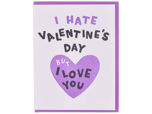 I Hate Valentine's Day, Single Card