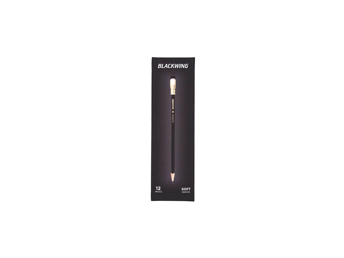 Matte Black Pencils with Black Eraser, Soft Graphite – Noteworthy Paper &  Press
