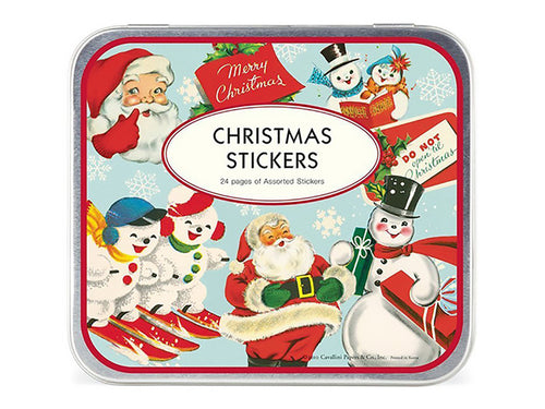 Christmas, Stickers in Tin