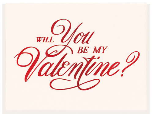 Be My Valentine, Single Card