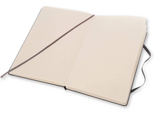 Large Hard Cover Dotted Notebook, Black