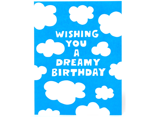 Dreamy Birthday Clouds, Single Card