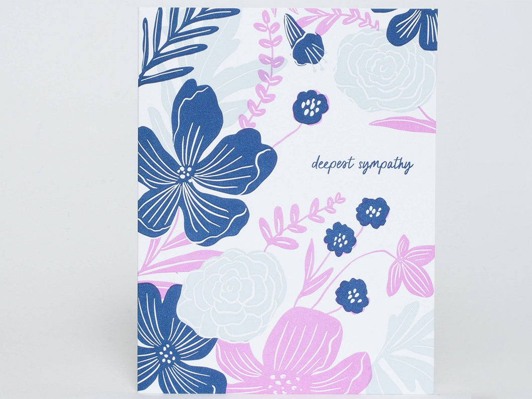 Sympathy Flowers, Single Card