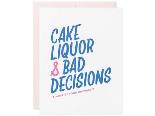 Bad Decisions Birthday, Single Card