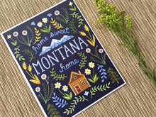 Home Sweet Montana Home Postcard