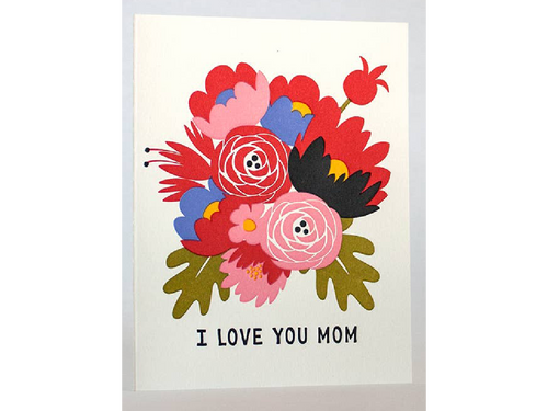 I love You Mom Bouquet, Single Card