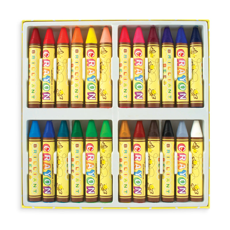 Brilliant Bee Crayons, Set of 24 – Noteworthy Paper & Press
