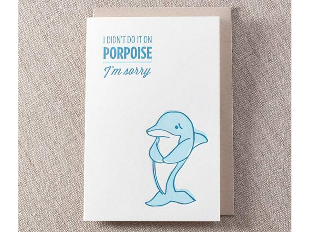 Sorry Porpoise, Single Card