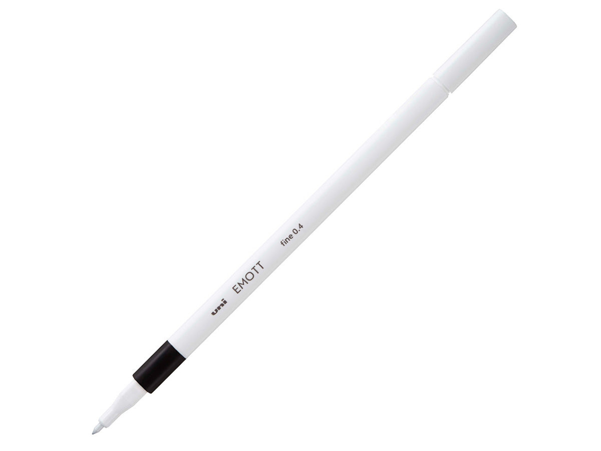 Uni Emott Fineliner Pen 0.4mm Fine - Black