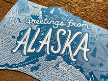 Greetings from Alaska Postcard