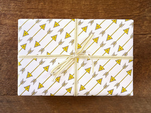 Arrow Pattern Gift Wrap, Single Sheet