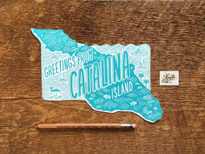 Greetings from Catalina Island, California Postcard