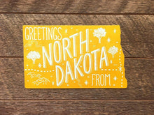 Greetings from North Dakota Postcard