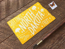 Greetings from North Dakota Postcard